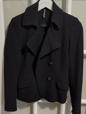 Vintage Piazza Sempione Black Textured Jacket